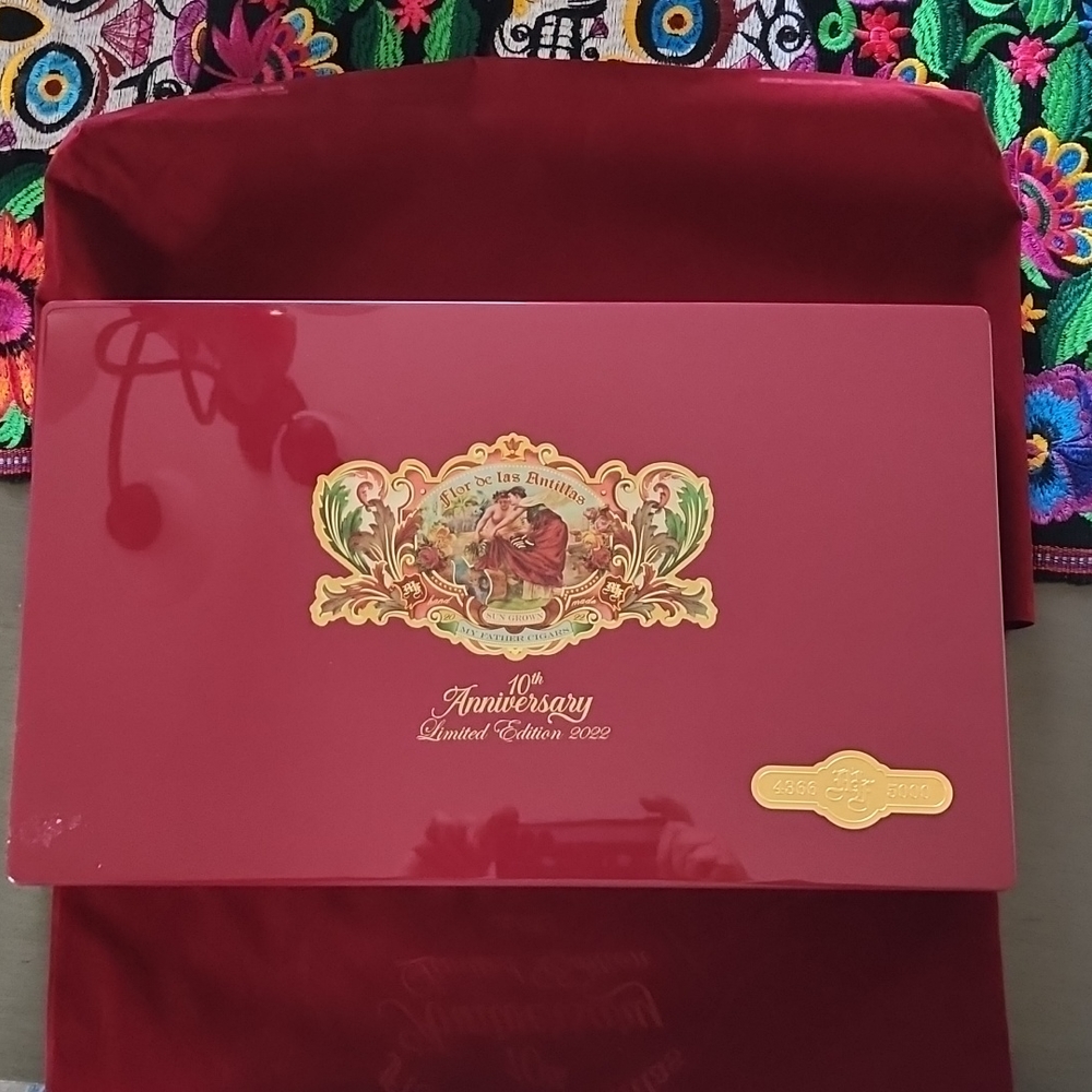 Empty Cigar wooden box.  My Father 10th Anniversary.